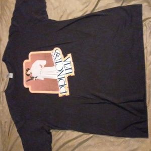 PRINCESS LEIA BLACK TSHIRT SIZE L